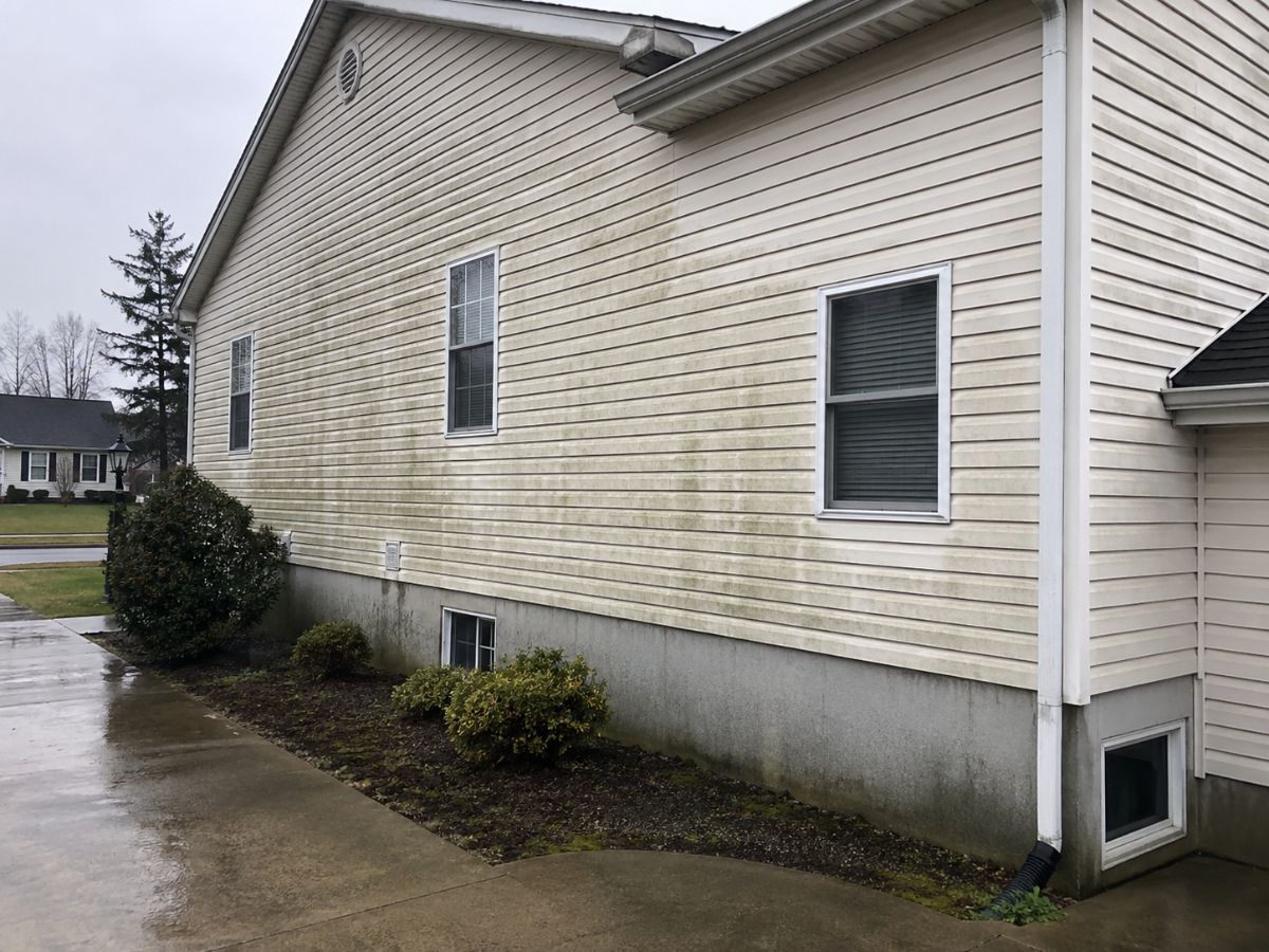 Pressure washing in Halifax — before